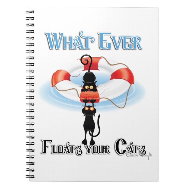WhatEver Floats your Cats Notebook (Front)