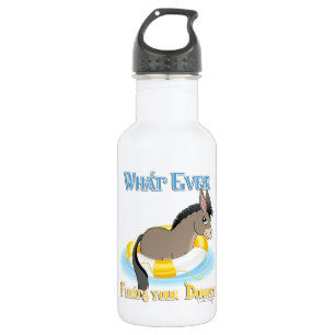 Whatever Floats Your Donkey 532 Ml Water Bottle