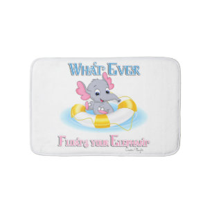Whatever Floats Your Elephant 3 Bath Mat