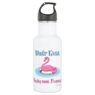 Whatever Floats Your Flamingo 2 532 Ml Water Bottle