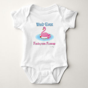 Whatever Floats Your Flamingo 2 Baby Bodysuit