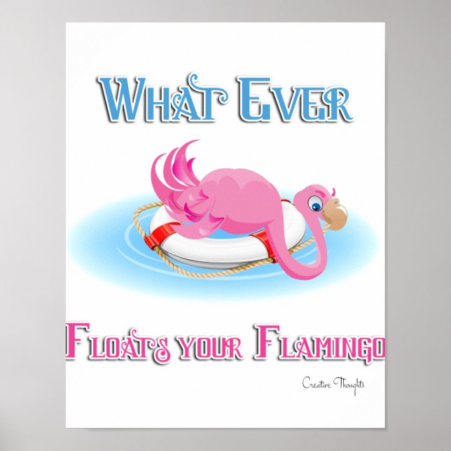Whatever Floats Your Flamingo 3 Poster (Front)