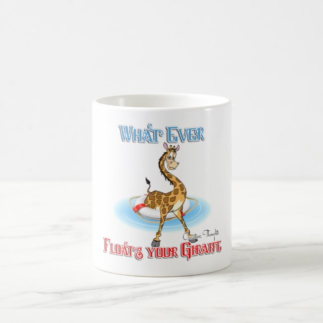 Whatever Floats Your Giraffe Coffee Mug (Center)
