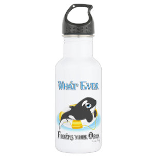 Whatever Floats Your Orca Whale 532 Ml Water Bottle