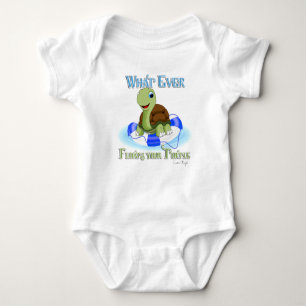 Whatever Floats Your Turtle 2 Baby Bodysuit