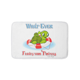 Whatever Floats Your Turtles 2 Bath Mat