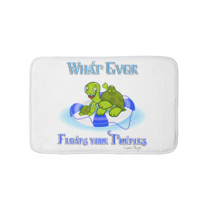 Whatever Floats Your Turtles 3 Bath Mat