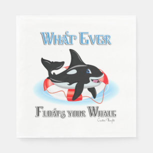 Whatever Floats Your Whale 2 Napkin