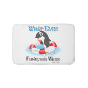 Whatever Floats Your Whale Bath Mat