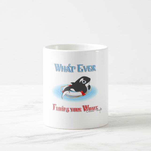 Whatever Floats Your Whale Coffee Mug (Center)