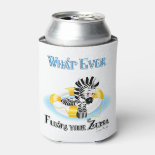 Whatever Floats Your Zebra 3 Can Cooler