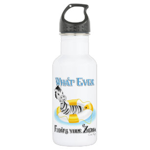 Whatever Floats Your Zebra 4 532 Ml Water Bottle