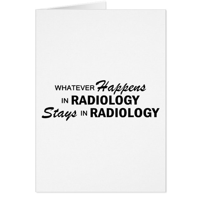 Whatever Happens - Radiology (Front)
