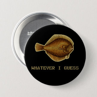Whatever I Guess Teen Angst Fish 7.5 Cm Round Badge