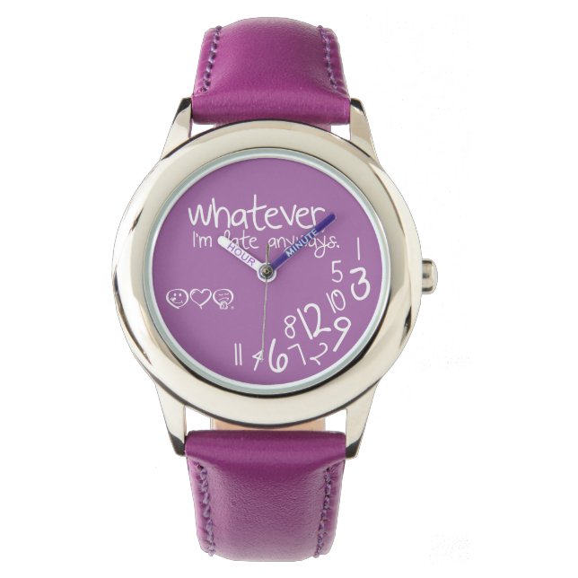 whatever, I'm late anyways Watch (Front)