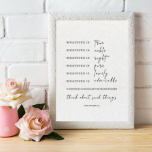 Whatever is True sign Bible Verse 