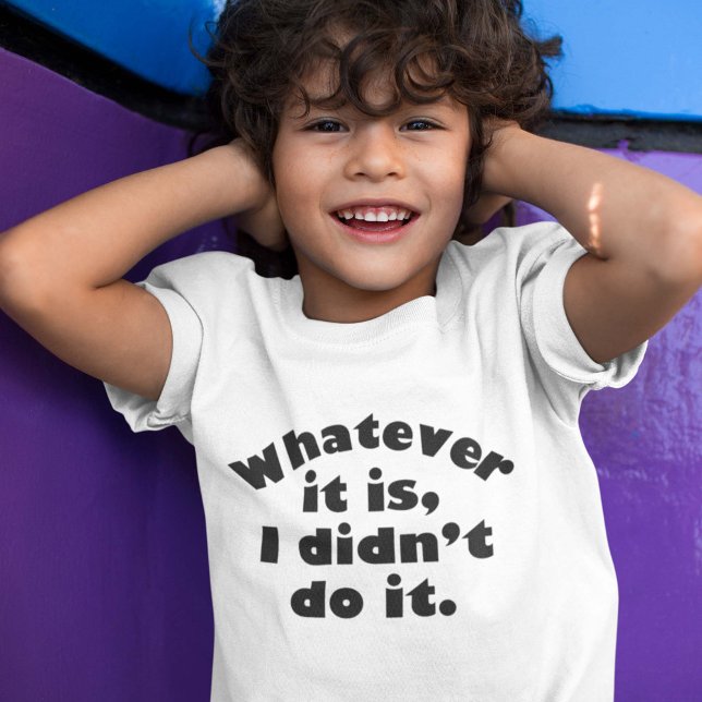Whatever It Is I Didn’t Do It T-Shirt (Creator Uploaded)