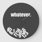 Whatever Messy Numbers Wall Clock (Front)