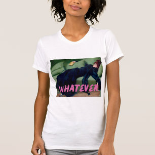 Whatever Pink Graffiti Shirt, Altered Art, Girly T-Shirt