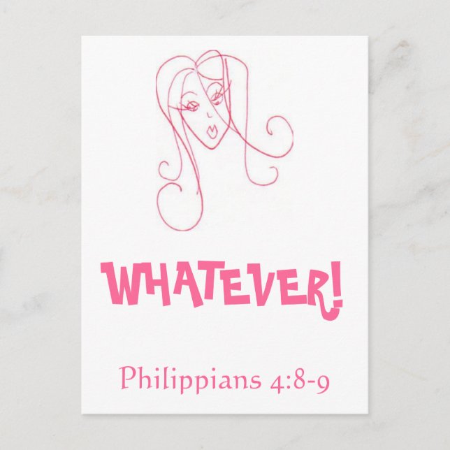 WHATEVER! POSTCARD (Front)