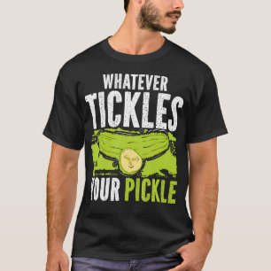 Whatever Tickles Your Pickle Vegetable Cucumber Pi T-Shirt