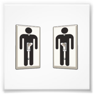 Whatever Turns You On Gay Male Light Switch Photo Print
