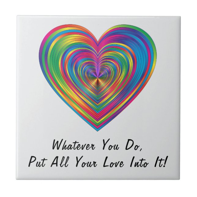 "Whatever You Do" Ceramic Tile (Front)