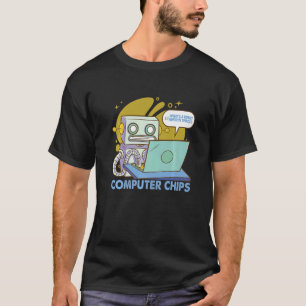 What's A Robot Favourite Snack  Dad Jokes  2 T-Shirt