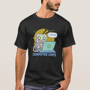 What's A Robot Favourite Snack Dad Jokes 2 T-Shirt