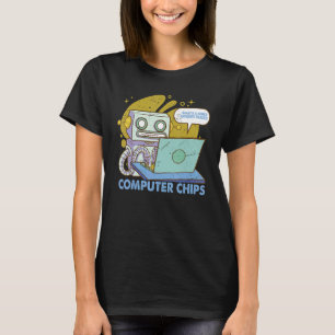 What's A Robot Favourite Snack  Dad Jokes T-Shirt