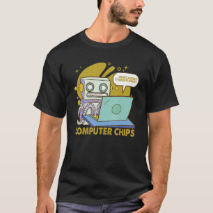 What's A Robot Favourite Snack Dad Jokes T-Shirt