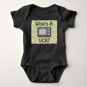 "What's a VCR?" Retro TV Baby Bodysuit