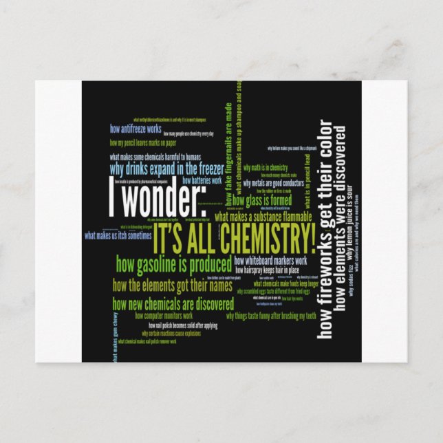 What's chemistry got to do with it? postcard (Front)