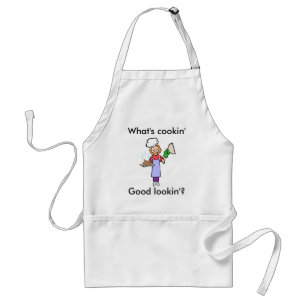 "What's cookin' good lookin'" Standard Apron