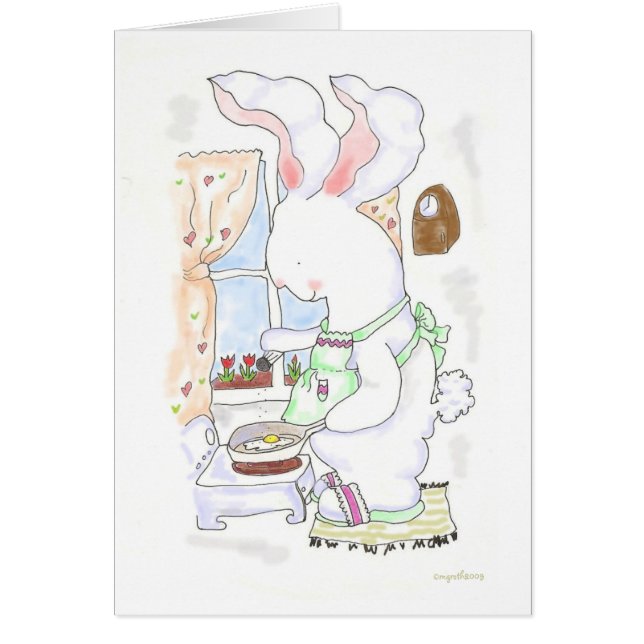 Whats cooking bunny card (Front)