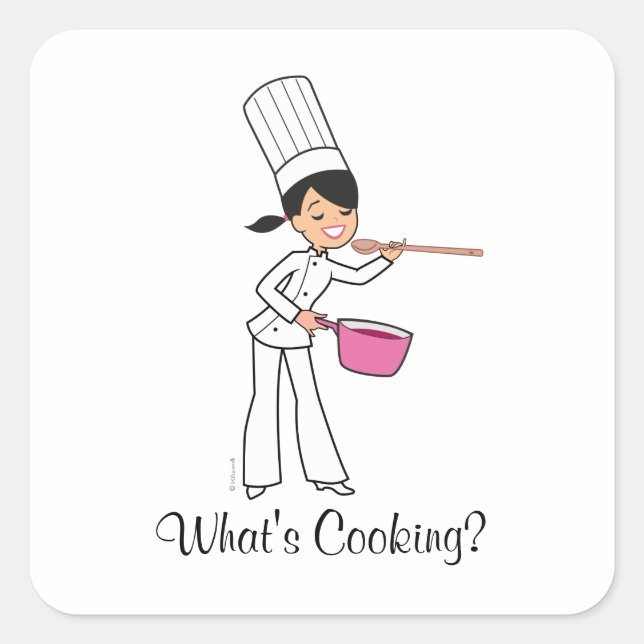 What's Cooking Sticker - Baker Girl (Front)
