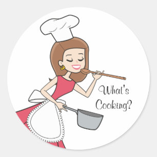 What's Cooking Sticker - Baker Lady