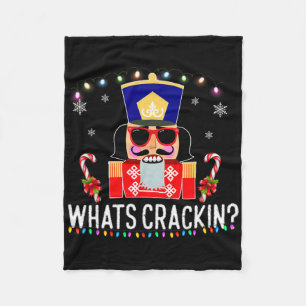 Whats Crackin Fun Christmas Nutcracker Gift Fleece Blanket