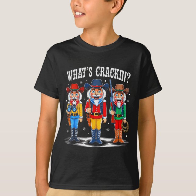 What's Crackin_ Nutcracker Christmas Family Xmas P T-Shirt (Front)