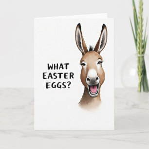 Whats Easter Eggs Funny Animal Card