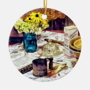 What's For Dinner Ceramic Ornament