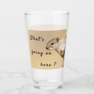 What's going on here squirrel photo with text glass