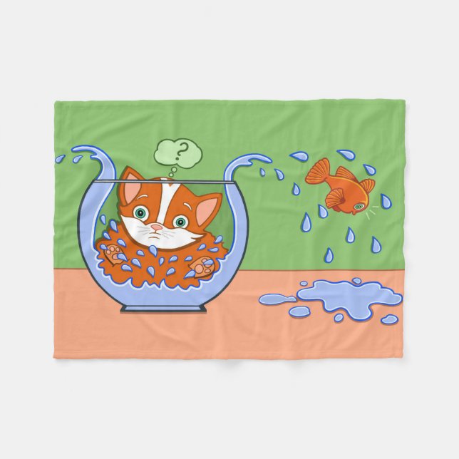 What's Happening Fleece Blanket (Front (Horizontal))