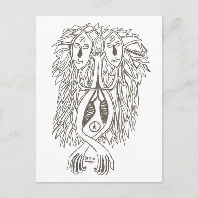 WHAT'S IN THE MAIL TODAY (Twins) Postcard (Front)