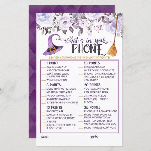 What's in Your Phone This Witch is Getting Hitched (Front/Back)