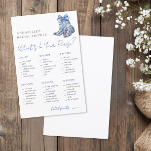 What's In Your Purse Bridal Shower Game