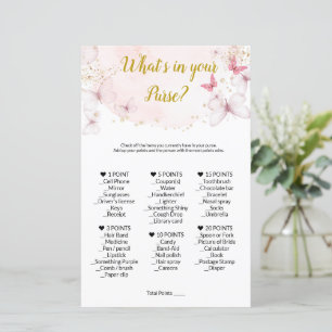 What's In Your Purse Game. Baby Shower Games