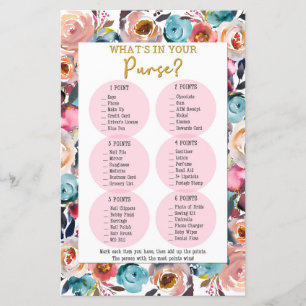 What's In Your Purse Shower Game, Shower Games