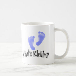 What's Kickin'? Baby Announcement Mug