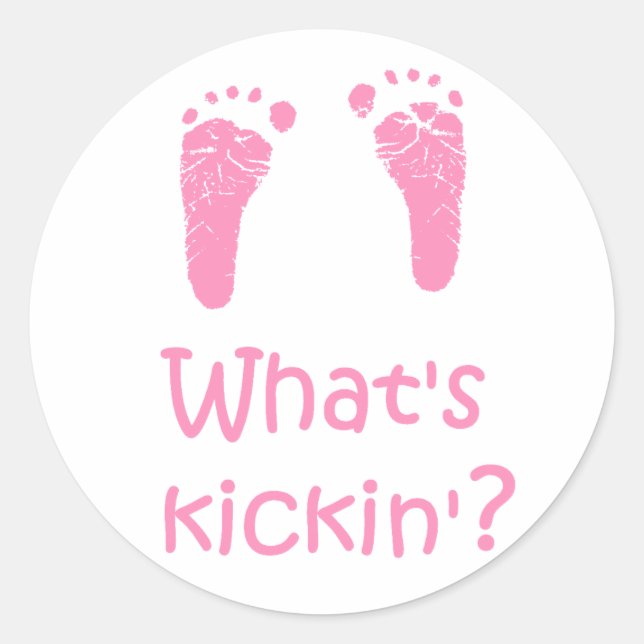 What's Kickin? stickers (Front)